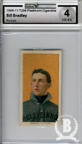 1909-11 T206 #46 Bill Bradley Portrait