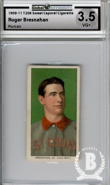 1909-11 T206 #51 Roger Bresnahan Portrait
