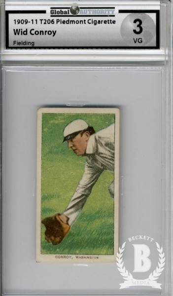 1909-11 T206 #103 Wid Conroy Fielding