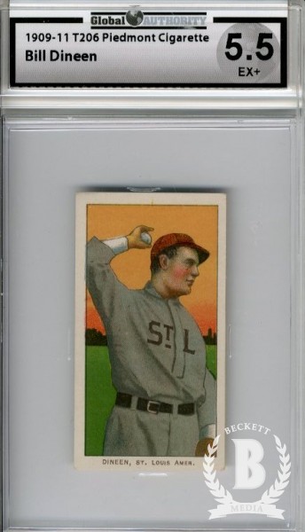 1909-11 T206 #129 Bill Dineen