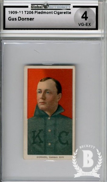 1909-11 T206 #140 Gus Dorner ML