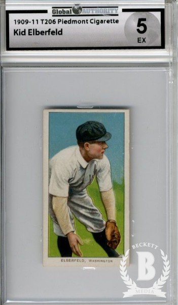 1909-11 T206 #160 Kid Elberfeld Fielding