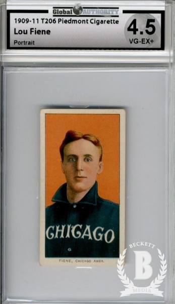 1909-11 T206 #172 Lou Fiene Portrait