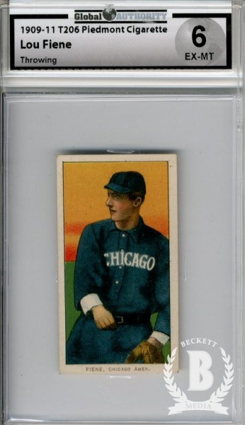 1909-11 T206 #173 Lou Fiene Throwing