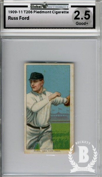 1909-11 T206 #177 Russ Ford