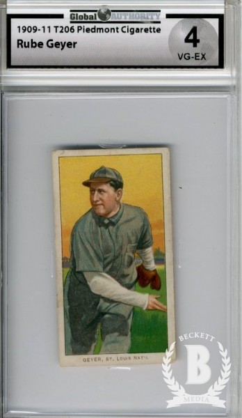 1909-11 T206 #187 Rube Geyer