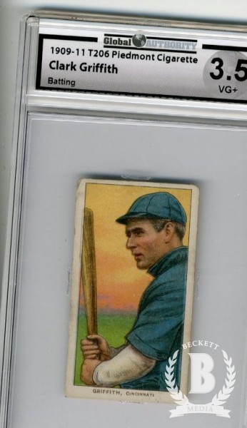 1909-11 T206 #195 Clark Griffith Batting