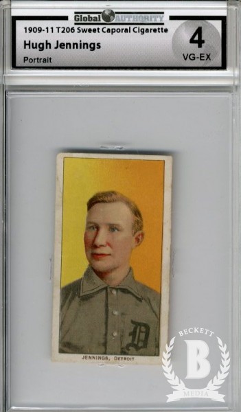 1909-11 T206 #234 Hughie Jennings Portrait