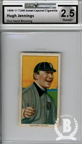 1909-11 T206 #233 Hughie Jennings One Hand Showing