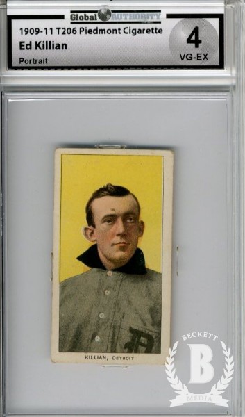 1909-11 T206 #252 Ed Killian Portrait