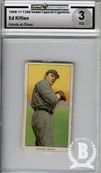 1909-11 T206 #251 Ed Killian Pitching