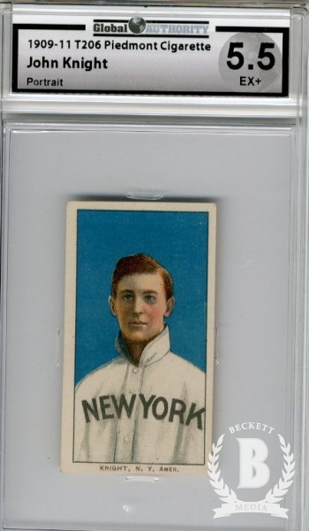 1909-11 T206 #260 Jack Knight Portrait