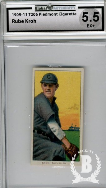 1909-11 T206 #266 Rube Kroh