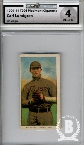 1909-11 T206 #292 Carl Lundgren Chicago