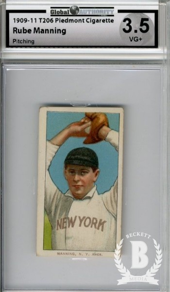 1909-11 T206 #302 Rube Manning Pitching