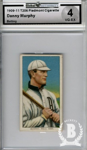1909-11 T206 #352 Danny Murphy Batting
