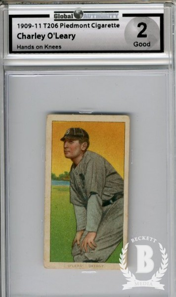 1909-11 T206 #368 Charley O'Leary Hands on Knees