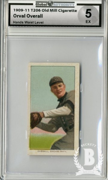 1909-11 T206 #374 Orval Overall Hands at Waist