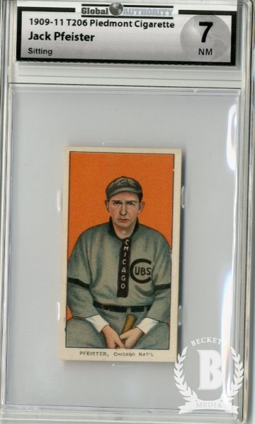1909-11 T206 #389 Jake Pfeister Seated (Pfiester)
