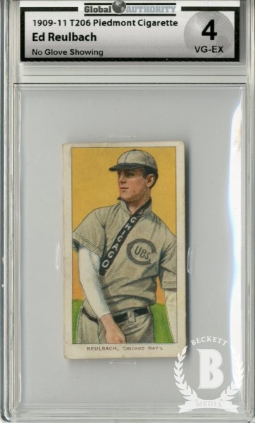 1909-11 T206 #407 Ed Reulbach No Glove