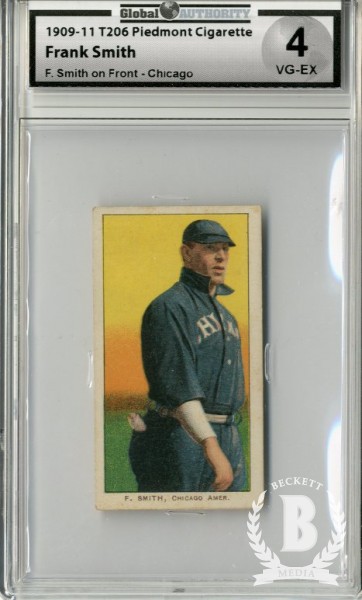 1909-11 T206 #449 Frank Smith Chicago F.Smith