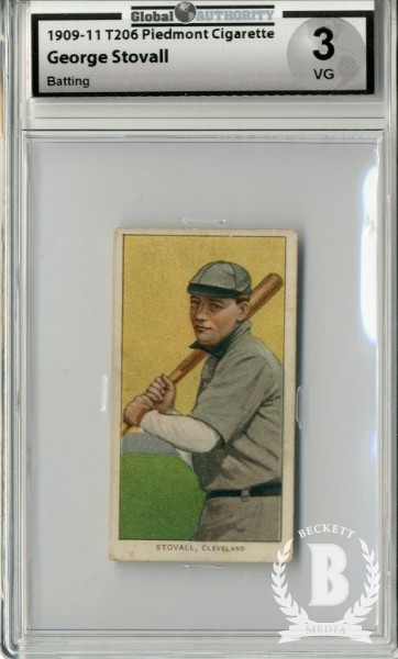 1909-11 T206 #469 George Stovall Batting