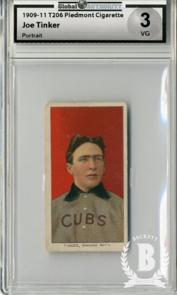 1909-11 T206 #490 Joe Tinker Portrait