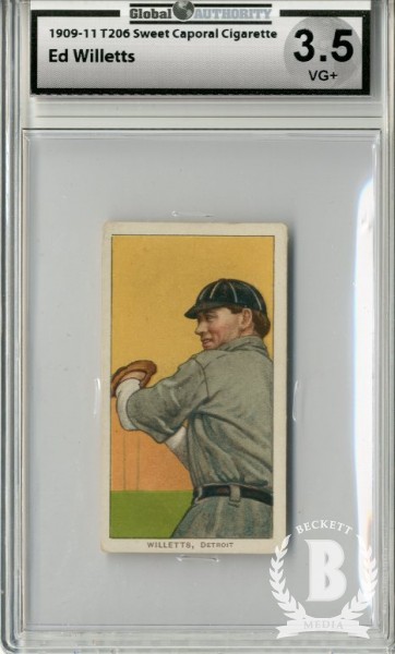 1909-11 T206 #513 Ed Willetts Throwing (Willett)