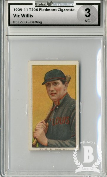 1909-11 T206 #517 Vic Willis St. Louis with Bat