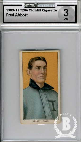 1909-11 T206 #3 Fred Abbott ML