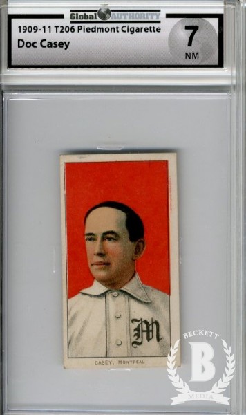 1909-11 T206 #75 Doc Casey ML