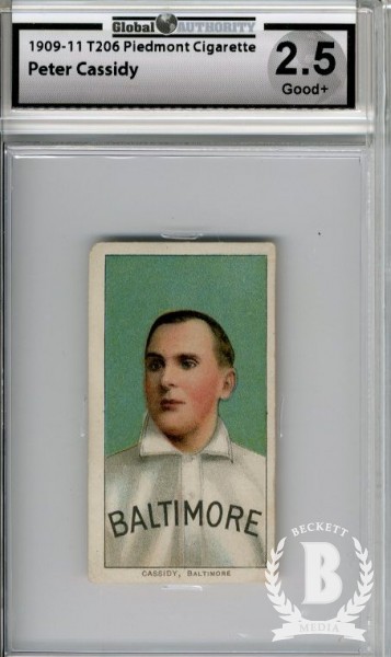 1909-11 T206 #76 Peter Cassidy ML