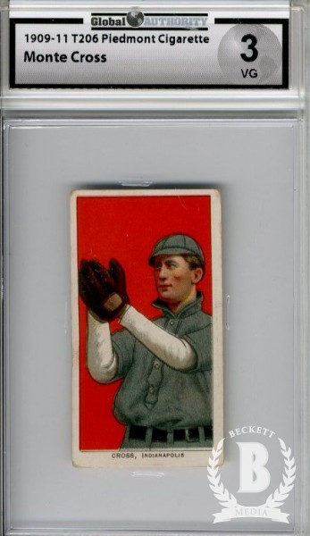 1909-11 T206 #115 Monte Cross ML
