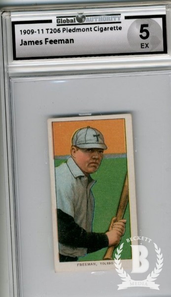 1909-11 T206 #179 Jerry Freeman ML