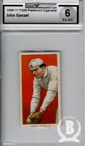 1909-11 T206 #185 John Ganzel ML
