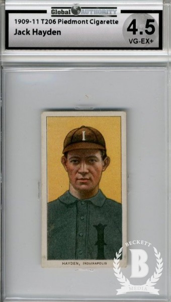 1909-11 T206 #207 Jack Hayden ML