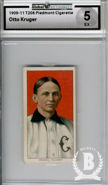1909-11 T206 #267 Otto Kruger (Krueger) ML