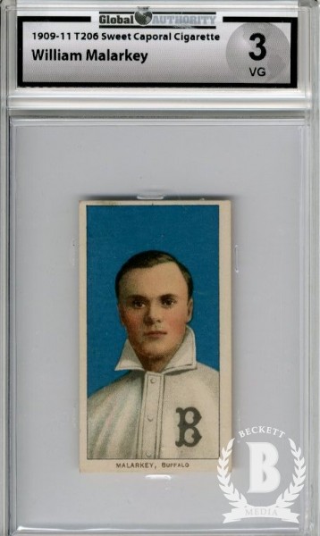1909-11 T206 #298 Bill Malarkey ML