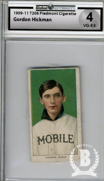 1909-11 T206 #212 Gordon Hickman SL