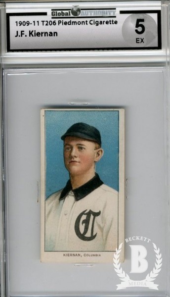 1909-11 T206 #250 J.F. Kiernan SL