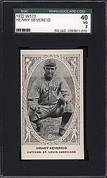 1922 W573 #118 Henry Severeid