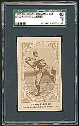 1922 E120 American Caramel Series of 240 #95 Francis Ellerbe