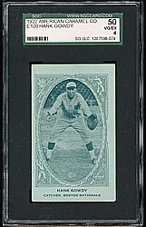 1922 E120 American Caramel Series of 240 #126 Hank Gowdy