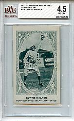 1922 E120 American Caramel Series of 240 #208 Curtis Walker