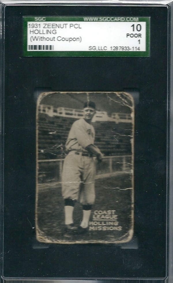 1931 Zeenut #32 Carl Holling