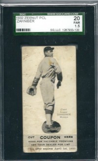 1932 Zeenut #48 Paul Zahniser front image
