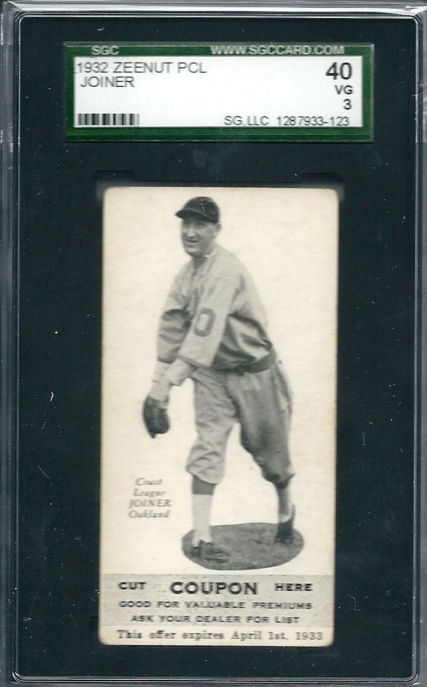 1932 Zeenut #58 Roy Joiner