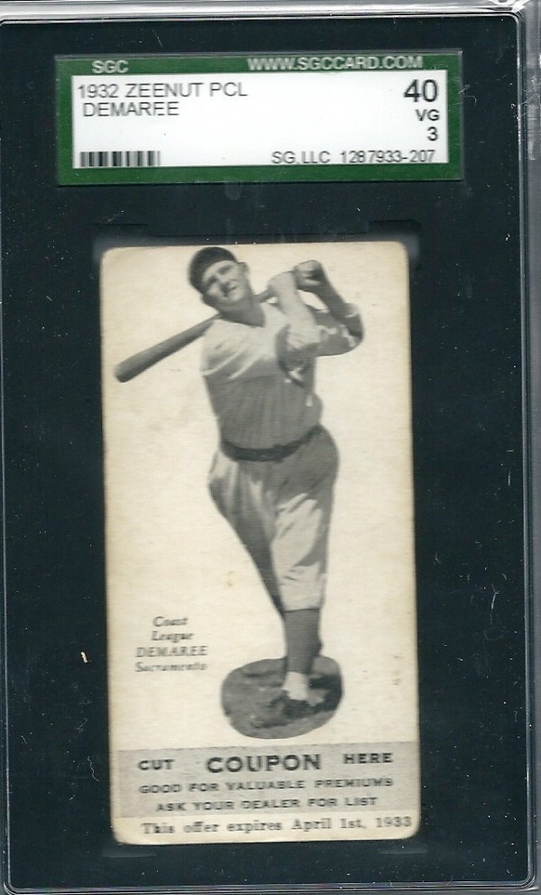 1932 Zeenut #83 Frank Demaree