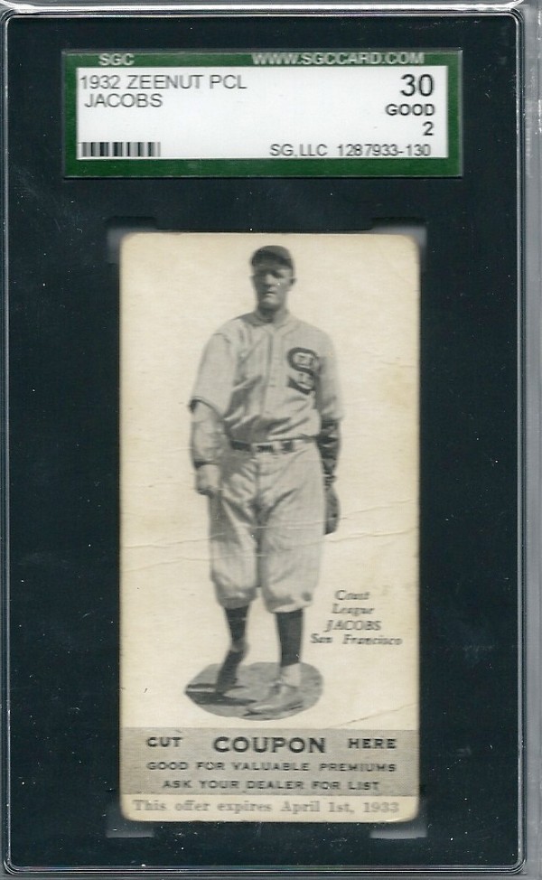 1932 Zeenut #103 Elmer Jacobs