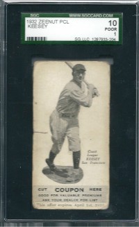 1932 Zeenut #104 Jim Keesey front image